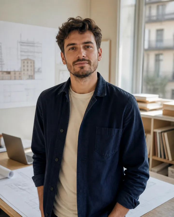 Professional autònom al seu estudi