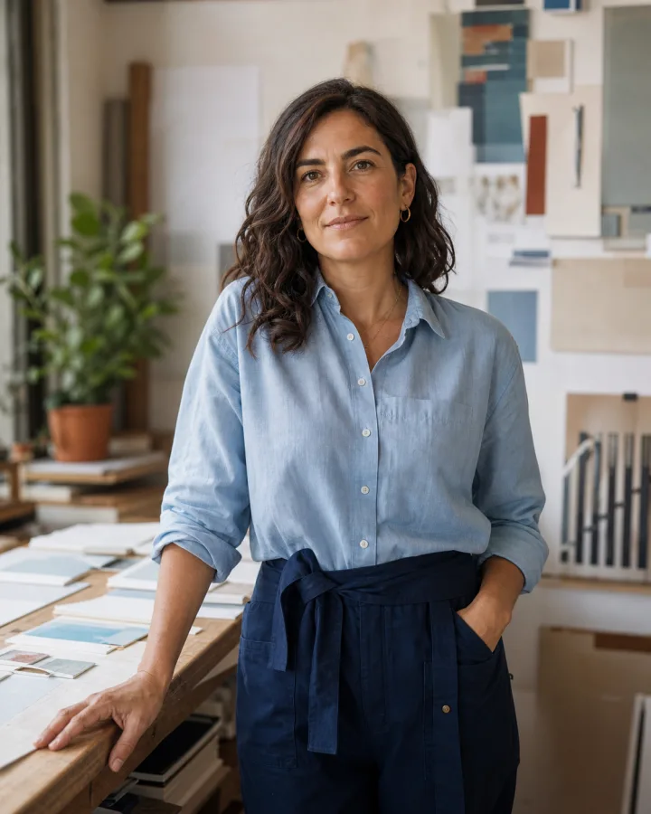Propietària d'una petita empresa al seu taller